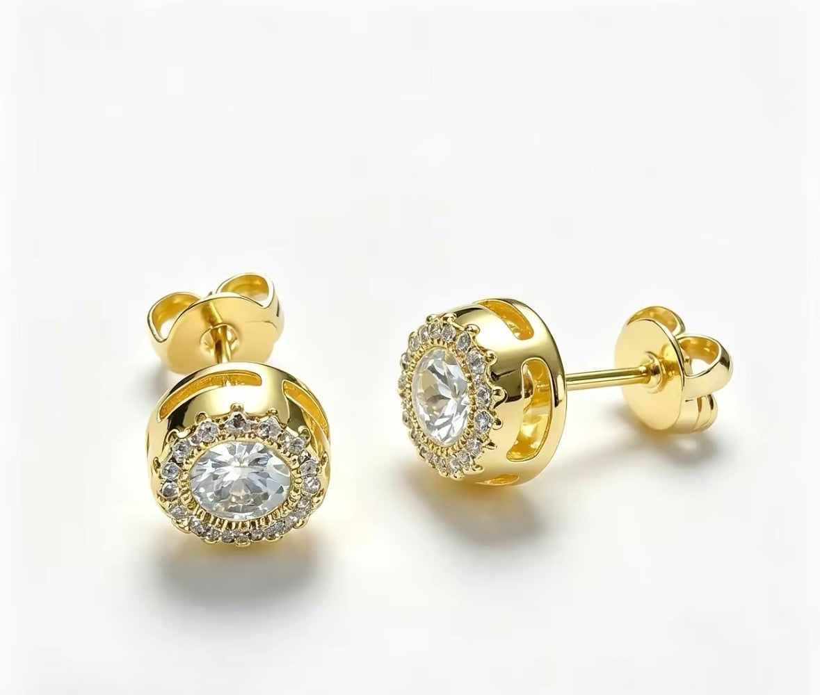 The Lucienne Halo Studs